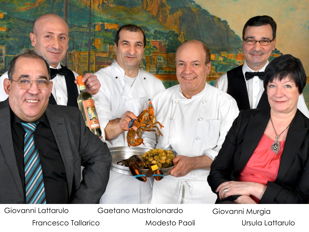 Das Team des Costa Azzurra - Giovanni Lattarulo, Francesco Tallarico, Gaetano Mastrolonardo, Modesto Paoli, Giovanni Murgia, Ursula Lattarulo